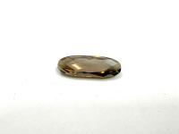 Vintage Swarovski 4161 Long Classical Oval 21x7mm Light Colorado Topaz Satin unfoiled (2 Pieces) gemstones, jewlery making, color zirconium