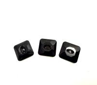 Jet (3017) Swarovski Crystal Square Faceted Buttons for Sewing Projects - 12mm Vintage Crystal Button Beads and Jewelry Supplies