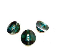 Swarovski 3016 Montana 12 mm Round Button Potato chip slightly twisted Cystal sewing