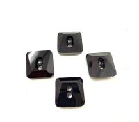 10mm Swarovski 3027 Square Jet Black Button Vintage crystals tailoring materials