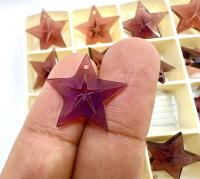 Swarovski Burgundy 6716 Faceted Star Pendants 20mm Crystal drops vintage findings jewelry making wedding decorations chandelier parts