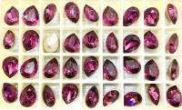 Vintage Swarovski 15x11 mm Amethyst Pear Shape 4320 Premier Crystal Rhinestones zirconium gemstones jewlery findings