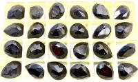 Vintage Swarovski 20x15 mm Jet Unfoiled Pear Shape 4320 Premier Crystal Rhinestones gemstones jewlery