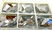 Swarovski 38 x 33 mm 4759 Flat Back Cosmic Fancy Stone (Crystal Cal Vi Si) chunky stones