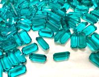 Vintage Swarovski 10x5 mm Blue Zircon Unfoiled Octagon Shape crystal clay article 4600 Premier Crystal Rhinestones gemstones