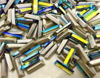 10x3 mm Swarovski 4500 Black Diamond Aurore Boreale Baguette Fancy Stone gemstones jewlery making color zirconium