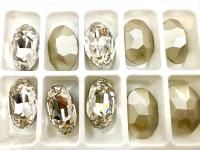 Vintage Swarovski 25x 18 mm Crystal Foiled Oval Shape 4120 Premier Crystal Rhinestones gemstones, jewlery
