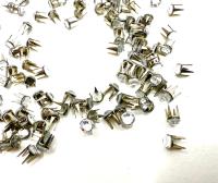 Swarovski Rose Pin (53301), Stainless Steel Casing, With Stones in SS10 - Crystal Effects