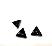 14mm Swarovski 3028 Triangle Jet Hematite Button vintage crystals Button vintage crystals
