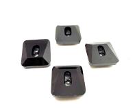 10mm Swarovski 3027 Square Jet Black Button Vintage crystals tailoring materials