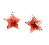 Swarovski Burgundy 6716 Faceted Star Pendants 20mm Crystal drops vintage findings jewelry making wedding decorations chandelier parts