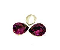 Vintage Swarovski 15x11 mm Amethyst Pear Shape 4320 Premier Crystal Rhinestones zirconium gemstones jewlery findings