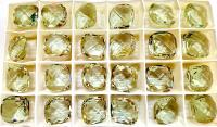 Vintage Swarovski 16mm Cushion Cut in Cantaloupe 4461 Premier Crystal 2 Pieces fancy stones jewelry making craft supply