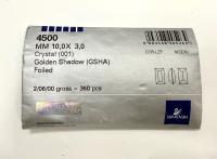 Swarovski 4500 Crystal Golden Shadow Baguette Fancy Stone 10x3 mm 12/36/144/432/720 Pieces gemstones jewlery making color zirconium