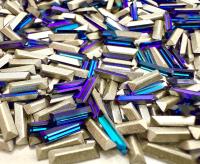 10x3 mm Swarovski 4500 Crystal Heliotrope Baguette Fancy Stone  gemstones jewlery making color zirconium
