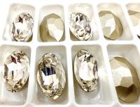 Vintage Swarovski 25x 18 mm Crystal Foiled Oval Shape 4120 Premier Crystal Rhinestones gemstones, jewlery