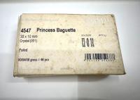 Swarovski 4547 Princess Baguette Fancy Stone 30X 10 mm Crystal foiled