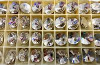Swarovski Crystal 2006 Rivoli Rhinestone Flat Back Non Hotfix 12mm Crystal Vintage findings jewellery parts