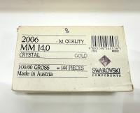 Swarovski Crystal 2006 Rivoli Rhinestone Flat Back Non Hotfix 14mm Crystal Vintage findings jewellery parts