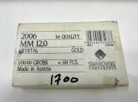 Swarovski Crystal 2006 Rivoli Rhinestone Flat Back Non Hotfix 12mm Crystal Vintage findings jewellery parts