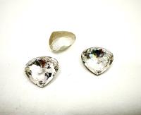 4370 Swarovski vintage Crystal Satin 15.5 x14 mm Pear Fancy Stone Premier Crystal 2 Pieces fancy stones, jewelry making, craft supply