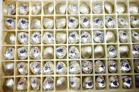 4370 Swarovski vintage Crystal Satin 11x10mm Pear Fancy Stone Premier Crystal 2 Pieces fancy stones, jewelry making, craft supply