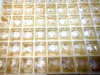 Vintage Swarovski 8mm Crystal Square Princess Cut in Crystal Unfoiled 4447 Premier Crystal Rhinestones gemstone