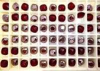 8 MM Vintage Swarovski Cushion Cut in Siam Satin Unfoiled 4470 Premier Crystal  fancy stones jewelry making craft supply