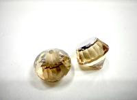 14mm Rare Vintage Swarovski Art #4866 Roulette Rockets Premier Crystal Golden Shadow fancy stones jewelry making craft supply PREMIUM MATERIALS