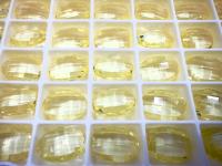 Swarovski 4114 Chessboard Oval 14x10mm Pack of 6 Jonquil (unfoiled) gemstones