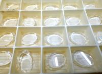 Vintage Swarovski 18x12 mm Crystal Crystal 6120 Flat Oval Mirror Pendant Fancy Crystal drops 2/6 Pieces