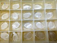 Vintage Swarovski 18x12 mm Crystal Crystal 6120 Flat Oval Mirror Pendant Fancy Crystal drops 2/6 Pieces