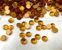 Swarovski 5mm Round Cabochon Cabs foiled Fuchsia Article # 2090/4 Vintage Flat Back JEWELRY COMPONENTS