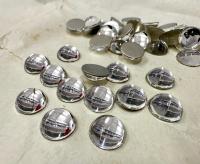 12 mm Swarovski Round Cabochon Cabs Crystal foiled Article # 2090/4 Vintage Flat Back