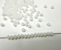 Matt White Opal Genuine Czech Bicone 4mm rare findings embroidery materials vintage beads