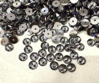 Swarovski Crystal Silver Night 4MM Xirius Lochrose SEW ON STONES 3188 embroidery materials couture material