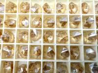 10.3 x10MM Swarovski Crystal Golden Shadow Heart Pendant Beads 6202 Crystal drops in vintage findings jewelry making dangles decoration