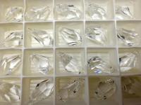Swarovski 6015 Polygon Drop Pendants 21 MM Fancy Crystal drop in Crystal vintage findings