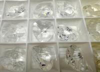 Swarovski 18X 17.5 MM Crystal Heart Pendant Beads 6202 Crystal drops in vintage findings jewelry making dangles decoration