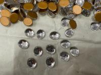 Swarovski 10x8 mm Vintage 2190 Crystal Foiled Flat Back Oval Cabochon Cabs