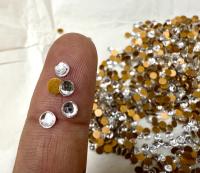 4mm Swarovski Round Cabochon Cabs Crystal foiled Article # 2090/4 Vintage Flat Back