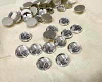 12 mm Swarovski Round Cabochon Cabs Crystal foiled Article # 2090/4 Vintage Flat Back