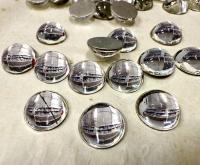 12 mm Swarovski Round Cabochon Cabs Crystal foiled Article # 2090/4 Vintage Flat Back