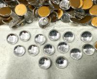8 mm Swarovski Round Cabochon Cabs Crystal foiled Article # 2090/4 Vintage Flat Back
