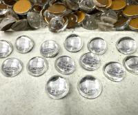 8 mm Swarovski Round Cabochon Cabs Crystal foiled Article # 2090/4 Vintage Flat Back