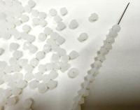 Matt White Opal Genuine Czech Bicone 4mm rare findings embroidery materials vintage beads