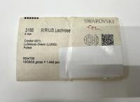 Swarovski Crystal Luminous Green 4MM Xirius Lochrose SEW ON STONES 3188 embroidery materials couture material