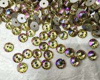Swarovski Crystal Luminous Green 4MM Xirius Lochrose SEW ON STONES 3188 embroidery materials couture material