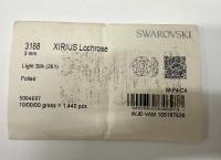 Swarovski Light Silk 3MM Xirius Lochrose SEW ON STONES 3188 embroidery materials couture material