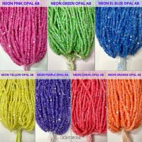 8/0 Hanks Hanks Charlotte Cut Beads Patina Opal Neon 7 colors of Aurore Boreale PREMIUM SEED BEADS Native Supplies truecuts beads